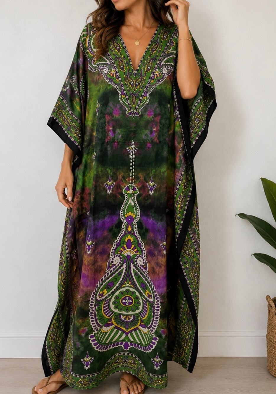 Kaftan Dresses for Women Beach Coverups, One Size Kaftans